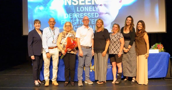 group of people at documentary viewing unseen panel