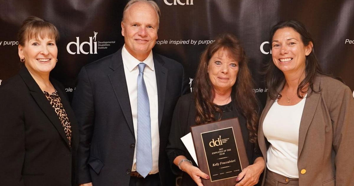 DDI's Employee of the Year;  pictured with DDI CEO, CHRAO and the Board Chairperson